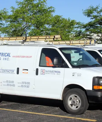 S&S Electrical Services Inc. vehicle in Ancaster